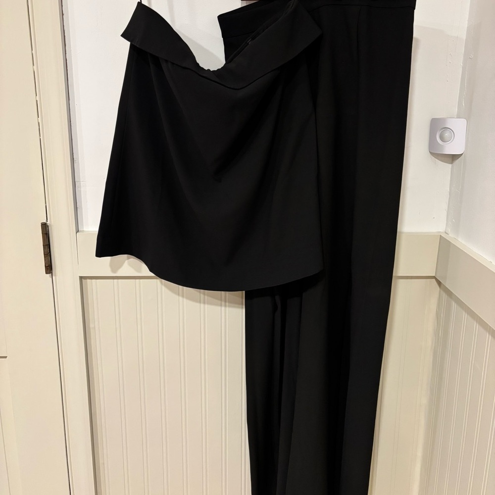 Petal & Pup Black Strapless Top and Wide leg Pant Set
